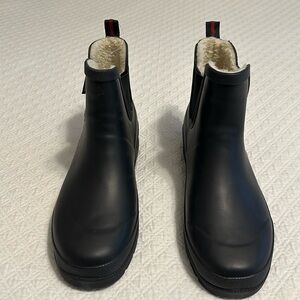Tretorn Black womens rubber boots (ankle height) with lining size 10